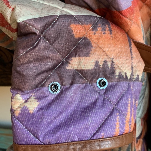 New XXL Polo Ralph Lauren Aztec SW Sunset Quilted Full-Zip Jacket Reversible - Picture 13 of 15